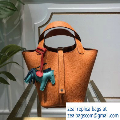 Hermes Picotin Lock Bag in original togo leather Orange(handmade)