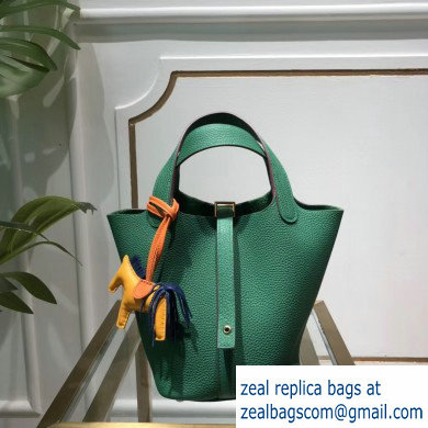 Hermes Picotin Lock Bag in original togo leather bamboo green(handmade) - Click Image to Close