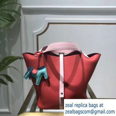 Hermes Picotin Lock Bag in original togo leather pink/red(handmade) - Click Image to Close