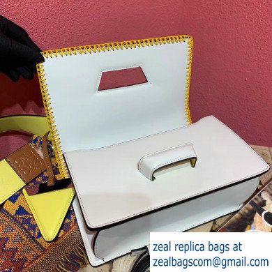 Loewe Barcelona Woven Stripes Bag Yellow - Click Image to Close