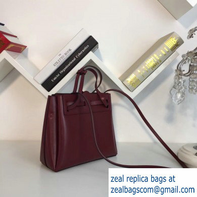 Loewe Boxcalf Lazo Mini Bag Burgundy 2019 - Click Image to Close