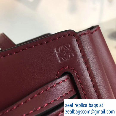 Loewe Boxcalf Lazo Mini Bag Burgundy 2019