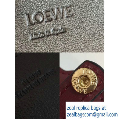 Loewe Boxcalf Lazo Mini Bag Burgundy 2019