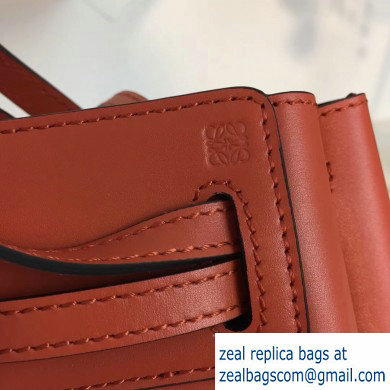 Loewe Boxcalf Lazo Mini Bag Vermillion 2019 - Click Image to Close