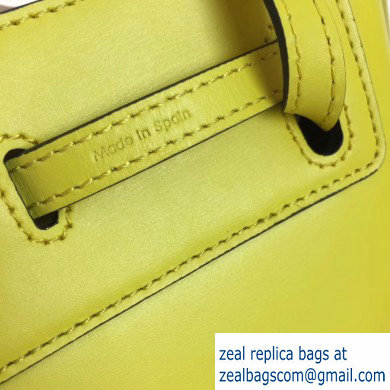 Loewe Boxcalf Lazo Mini Bag Yellow 2019