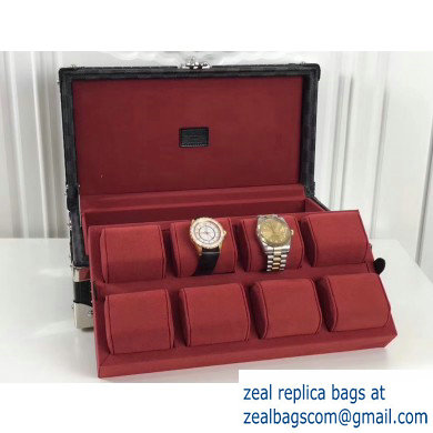 Louis Vuitton Canvas Coffret Montre Watch Box Red