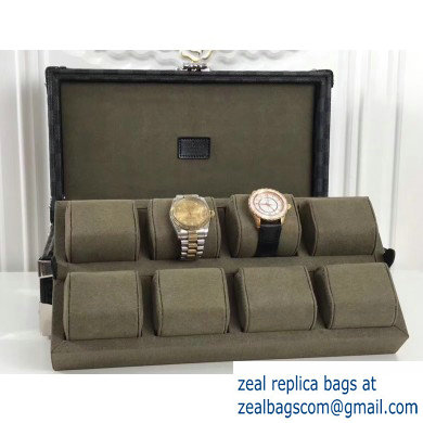 Louis Vuitton Canvas Coffret Montre Watch Box Tan - Click Image to Close