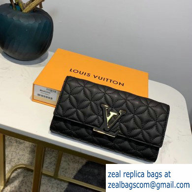 Louis Vuitton Capucines Long Wallet M68590 Black 2019 - Click Image to Close