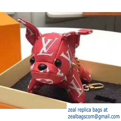 Louis Vuitton Dog Bag Charm and Key Holder Red - Click Image to Close