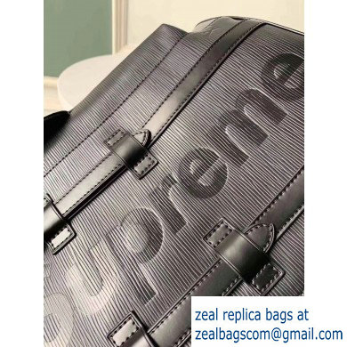 Louis Vuitton Epi Patchwork Christopher PM Backpack Bag Supreme Black