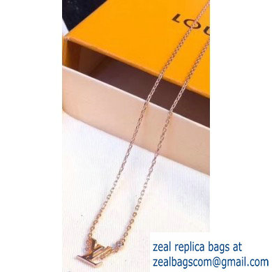 Louis Vuitton Idylle Blossom LV Pendant Necklace Pink Gold - Click Image to Close