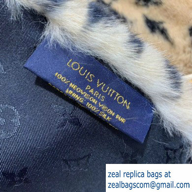 Louis Vuitton Leogram Fur Scarf M67414 13x106cm 2019
