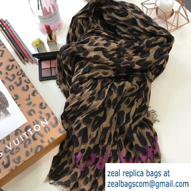 Louis Vuitton Leopard Stole Scarf M72215 200x140cm 2019