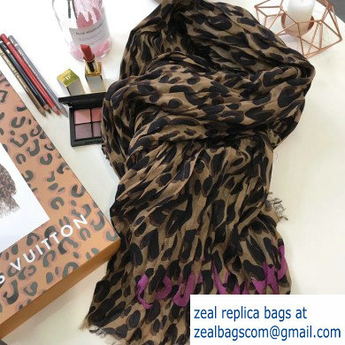 Louis Vuitton Leopard Stole Scarf M72215 200x140cm 2019 - Click Image to Close