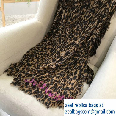 Louis Vuitton Leopard Stole Scarf M72215 200x140cm 2019