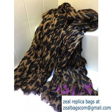 Louis Vuitton Leopard Stole Scarf M72215 200x140cm 2019 - Click Image to Close