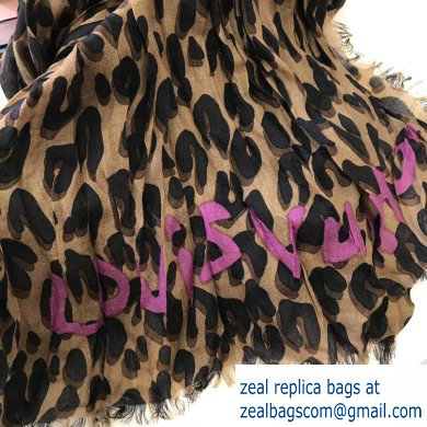 Louis Vuitton Leopard Stole Scarf M72215 200x140cm 2019 - Click Image to Close