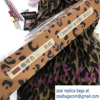 Louis Vuitton Leopard Stole Scarf M72215 200x140cm 2019 - Click Image to Close