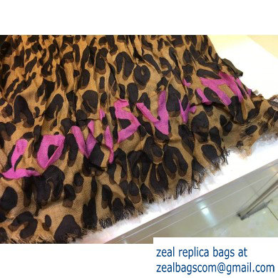 Louis Vuitton Leopard Stole Scarf M72215 200x140cm 2019 - Click Image to Close