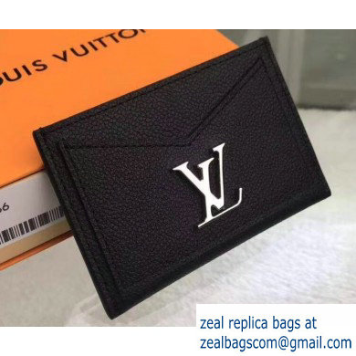 Louis Vuitton Lockme Card Holder M68556 Black 2019
