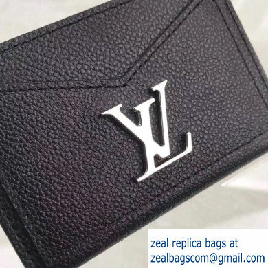 Louis Vuitton Lockme Card Holder M68556 Black 2019