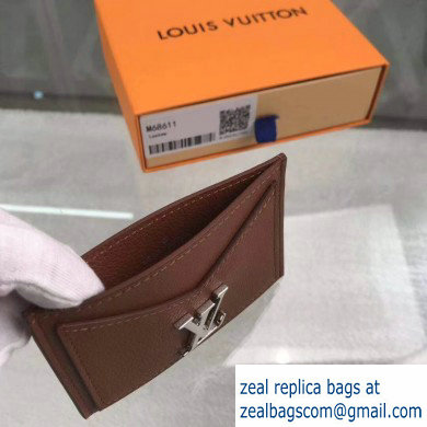 Louis Vuitton Lockme Card Holder M68611 Brown 2019 - Click Image to Close