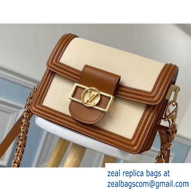 Louis Vuitton Mini Dauphine Bag EPI Leather Beige 2019