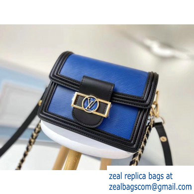 Louis Vuitton Mini Dauphine Bag EPI Leather Blue 2019