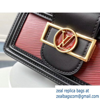 Louis Vuitton Mini Dauphine Bag EPI Leather Burgundy 2019