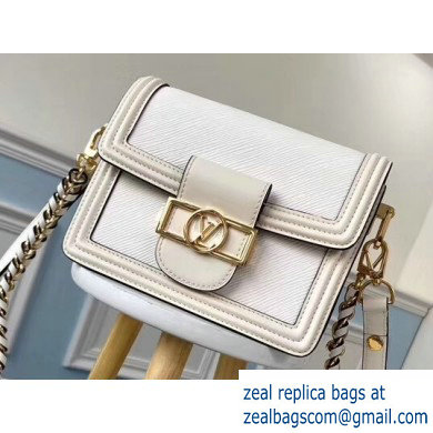 Louis Vuitton Mini Dauphine Bag EPI Leather White 2019 - Click Image to Close