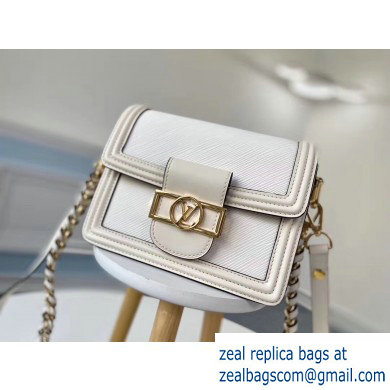 Louis Vuitton Mini Dauphine Bag EPI Leather White 2019 - Click Image to Close