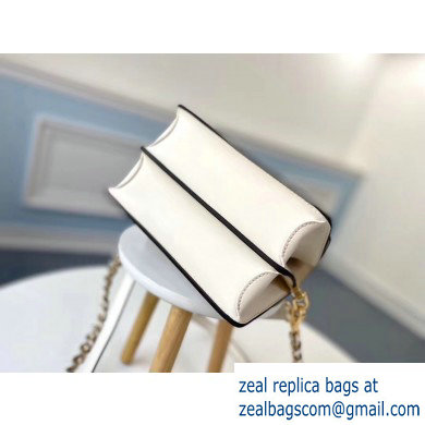 Louis Vuitton Mini Dauphine Bag EPI Leather White 2019