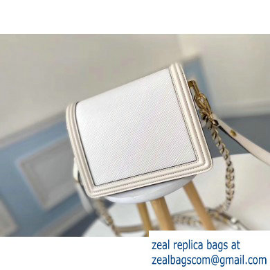 Louis Vuitton Mini Dauphine Bag EPI Leather White 2019