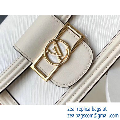 Louis Vuitton Mini Dauphine Bag EPI Leather White 2019