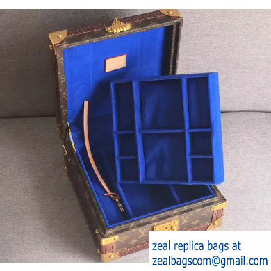 Louis Vuitton Monogram Canvas Coffret Jewelry Box M20040 Blue - Click Image to Close