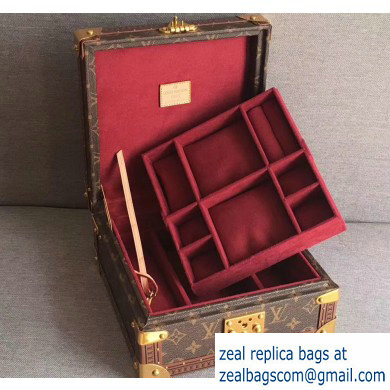 Louis Vuitton Monogram Canvas Coffret Jewelry Box M20040 Burgundy - Click Image to Close