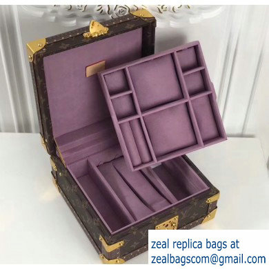 Louis Vuitton Monogram Canvas Coffret Jewelry Box M20040 Lavender