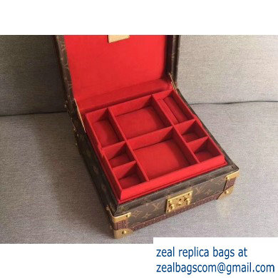 Louis Vuitton Monogram Canvas Coffret Jewelry Box M20040 Red