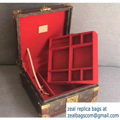 Louis Vuitton Monogram Canvas Coffret Jewelry Box M20040 Red - Click Image to Close