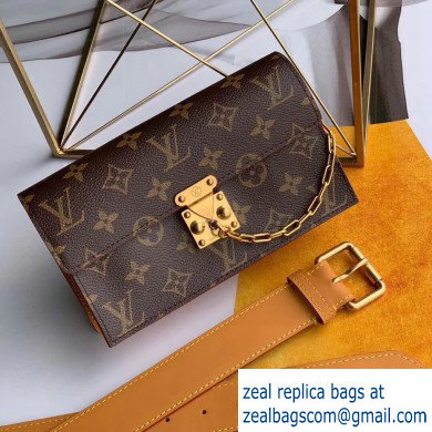 Louis Vuitton Monogram Canvas S Lock Belt Pouch MM Bag M68549 2019 - Click Image to Close