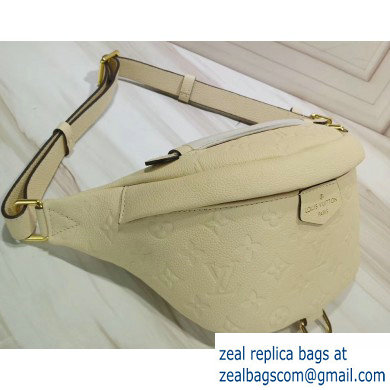 Louis Vuitton Monogram Empreinte Embossed Bumbag Bag M44836 Creme 2019 - Click Image to Close