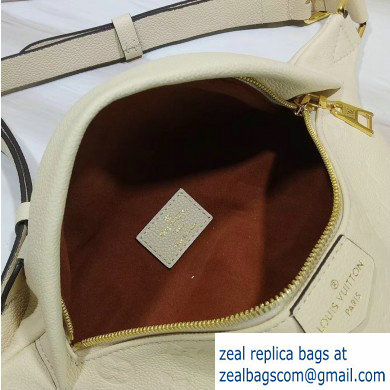 Louis Vuitton Monogram Empreinte Embossed Bumbag Bag M44836 Creme 2019