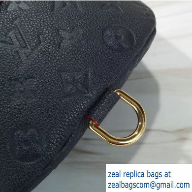 Louis Vuitton Monogram Empreinte Embossed Bumbag Bag Navy Blue 2019