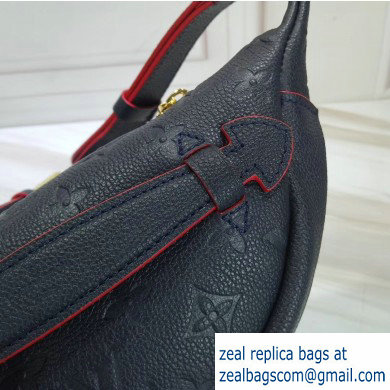Louis Vuitton Monogram Empreinte Embossed Bumbag Bag Navy Blue 2019