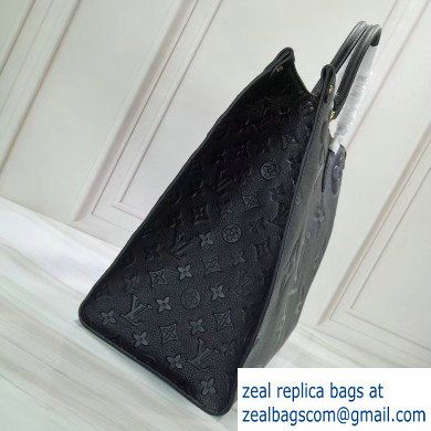 Louis Vuitton Monogram Empreinte Onthego Tote Bag Black 2019 - Click Image to Close