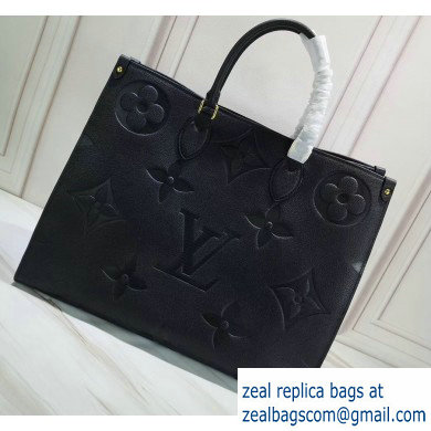 Louis Vuitton Monogram Empreinte Onthego Tote Bag Black 2019