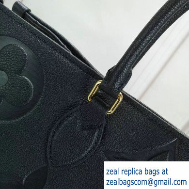 Louis Vuitton Monogram Empreinte Onthego Tote Bag Black 2019 - Click Image to Close