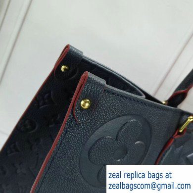 Louis Vuitton Monogram Empreinte Onthego Tote Bag Navy Blue 2019 - Click Image to Close