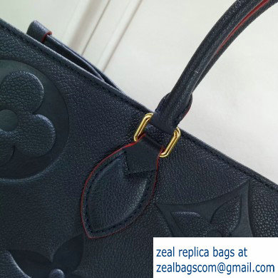 Louis Vuitton Monogram Empreinte Onthego Tote Bag Navy Blue 2019 - Click Image to Close