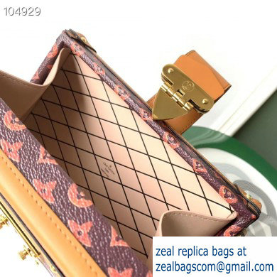 Louis Vuitton Petite Malle Bag Catogram Brown 2019 - Click Image to Close